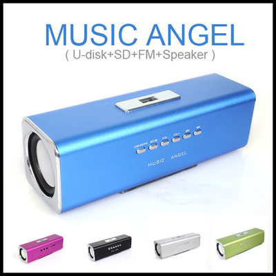 Music Angel USB Micro SD Card FM MP3 Player Speaker
